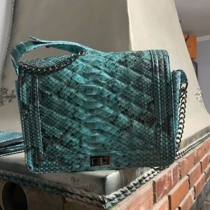 Snakeskin crossbody bag